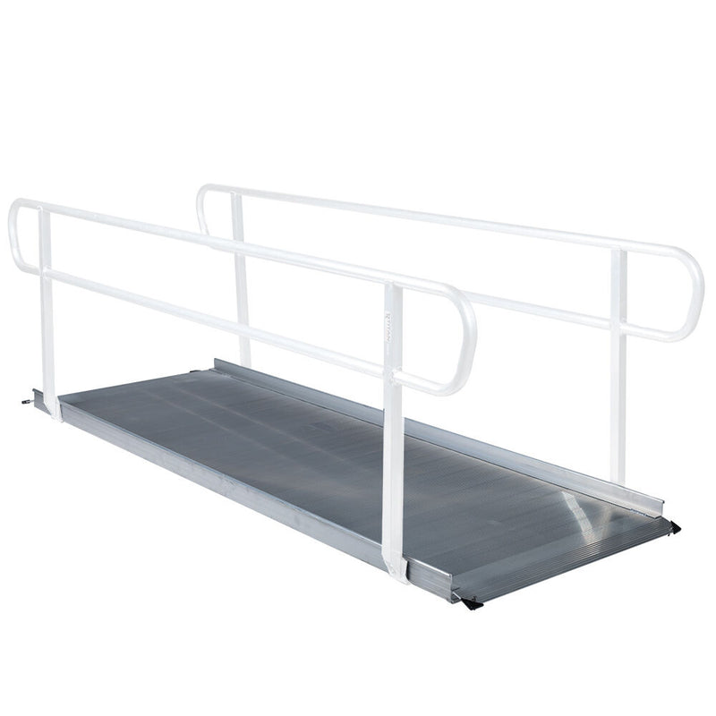 SCRATCH AND DENT - 9.5 FT Aluminum Wheelchair Entry Ramp - FINAL SALE