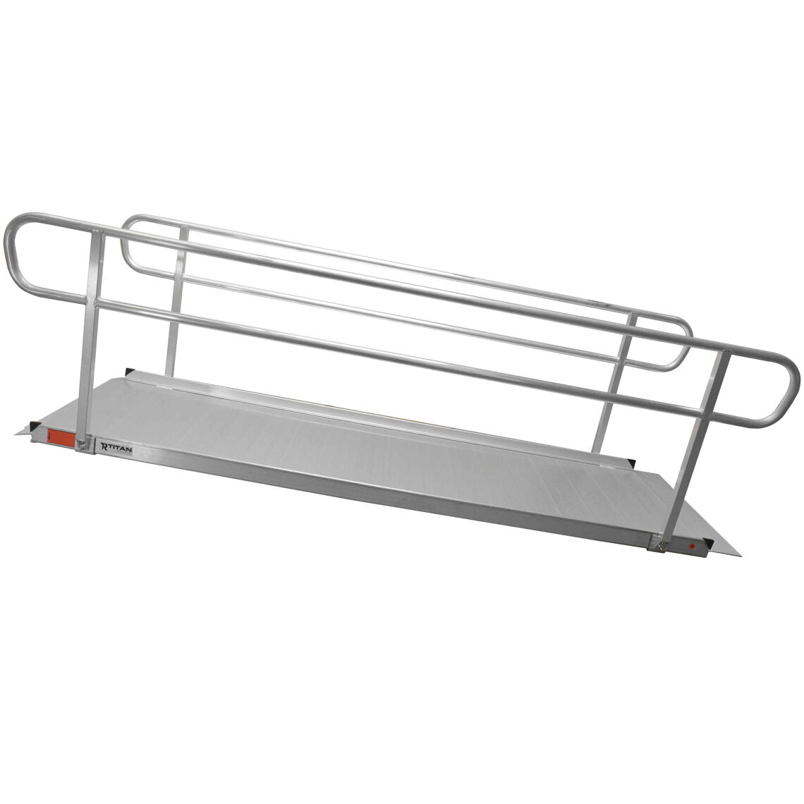 SCRATCH AND DENT - 10 FT Aluminum Wheelchair Entry Ramp & Handrails - FINAL SALE