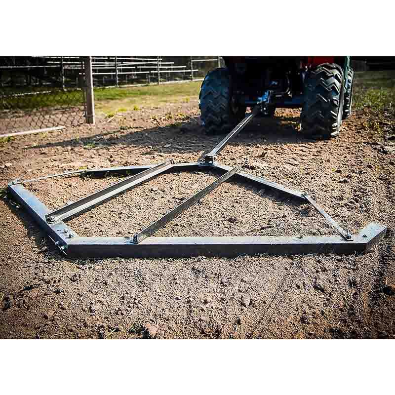 Scratch and Dent - Tow Behind Drag Harrow for ATV, UTV, and Garden Tractor with Pin-Style Hitch - FINAL SALE