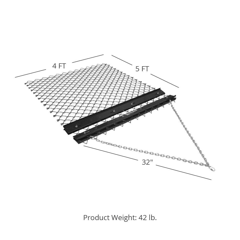 SCRATCH AND DENT - 4' x 5' Drag Harrow Drag Mat Steel Mesh - FINAL SALE - view 2