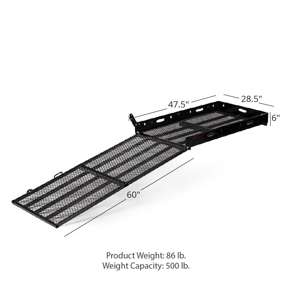 SCRATCH AND DENT - Hitch Mounted Wheelchair Mobility Rack Ramp - FINAL SALE - view 2