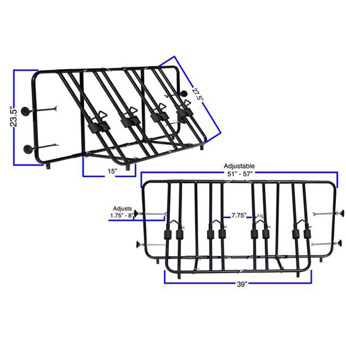 SCRATCH AND DENT - Titan Truck Bed Bike Rack - 4 Bike - FINAL SALE