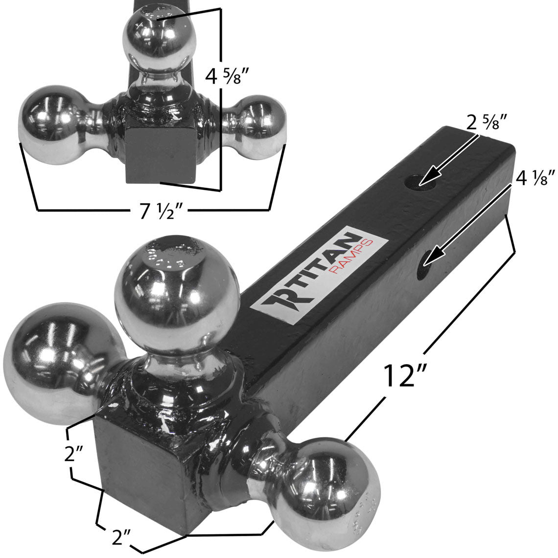 Scratch and Dent - Triple Ball Trailer Hitch - FINAL SALE - view 2