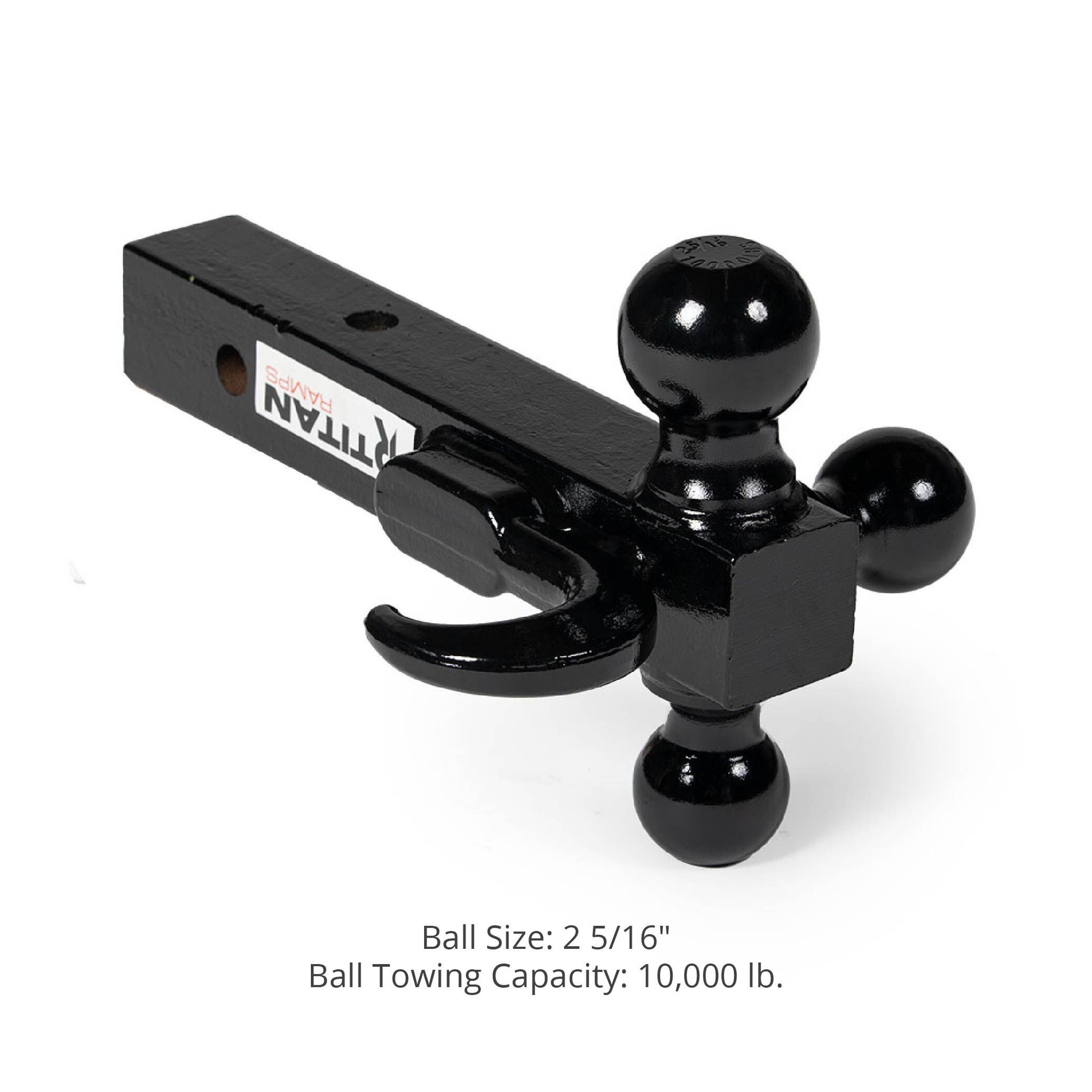 Scratch and Dent - Triple Ball Trailer Hitch w/ Hook - FINAL SALE