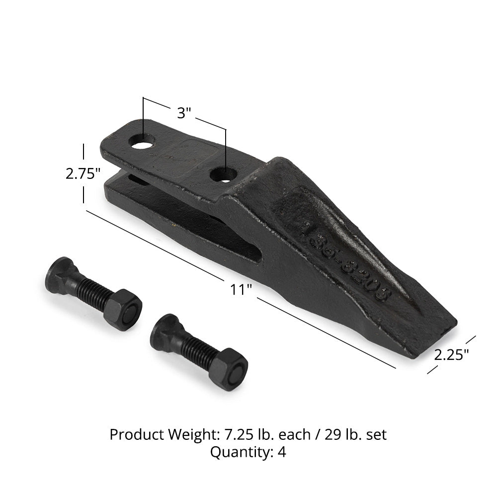 Titan Attachments 1324720 Bucket Teeth For CAT 277 287 297 287B – Unitooth Digging
