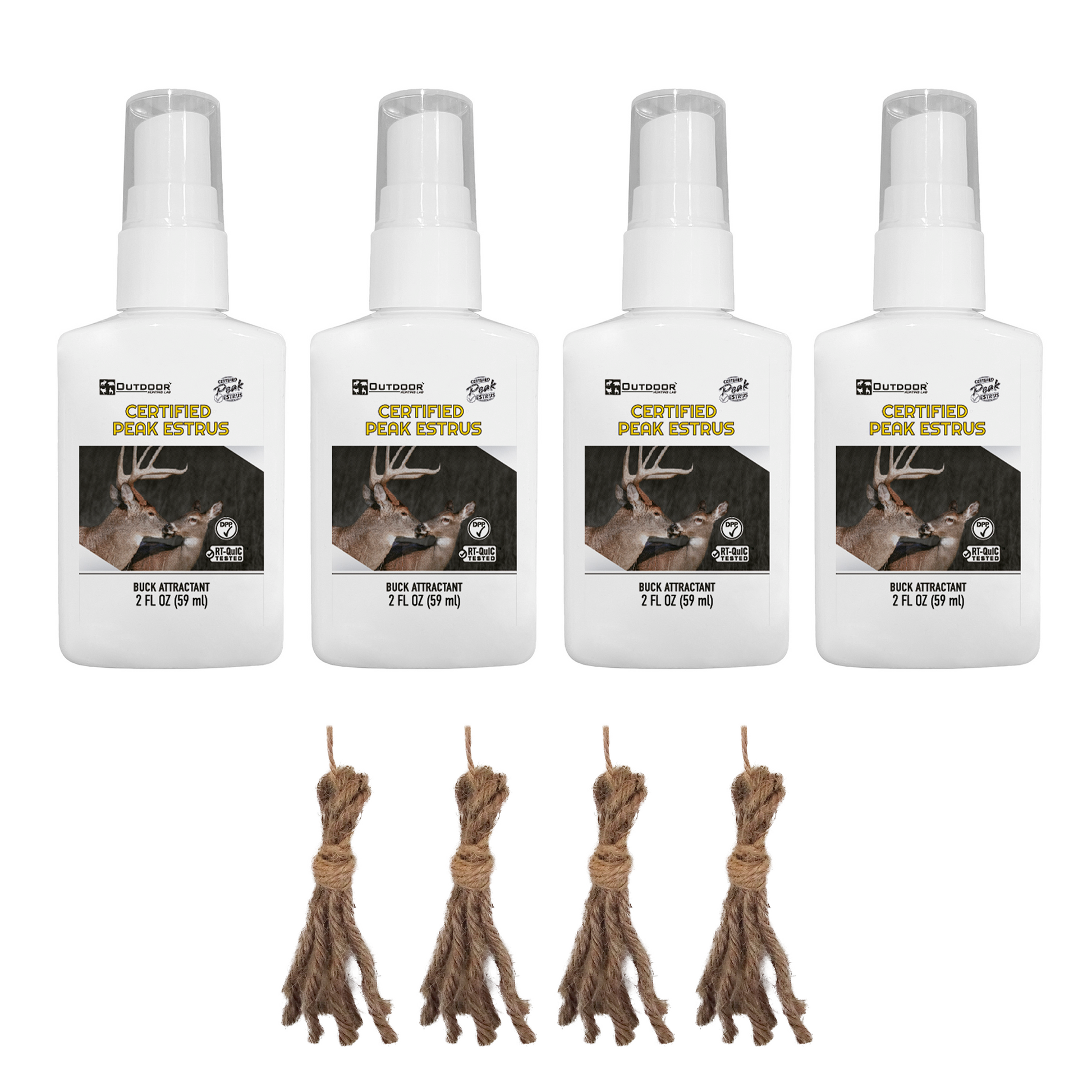 Outdoor Hunting Lab 2 oz Certified Peak Estrus | 4 Pack