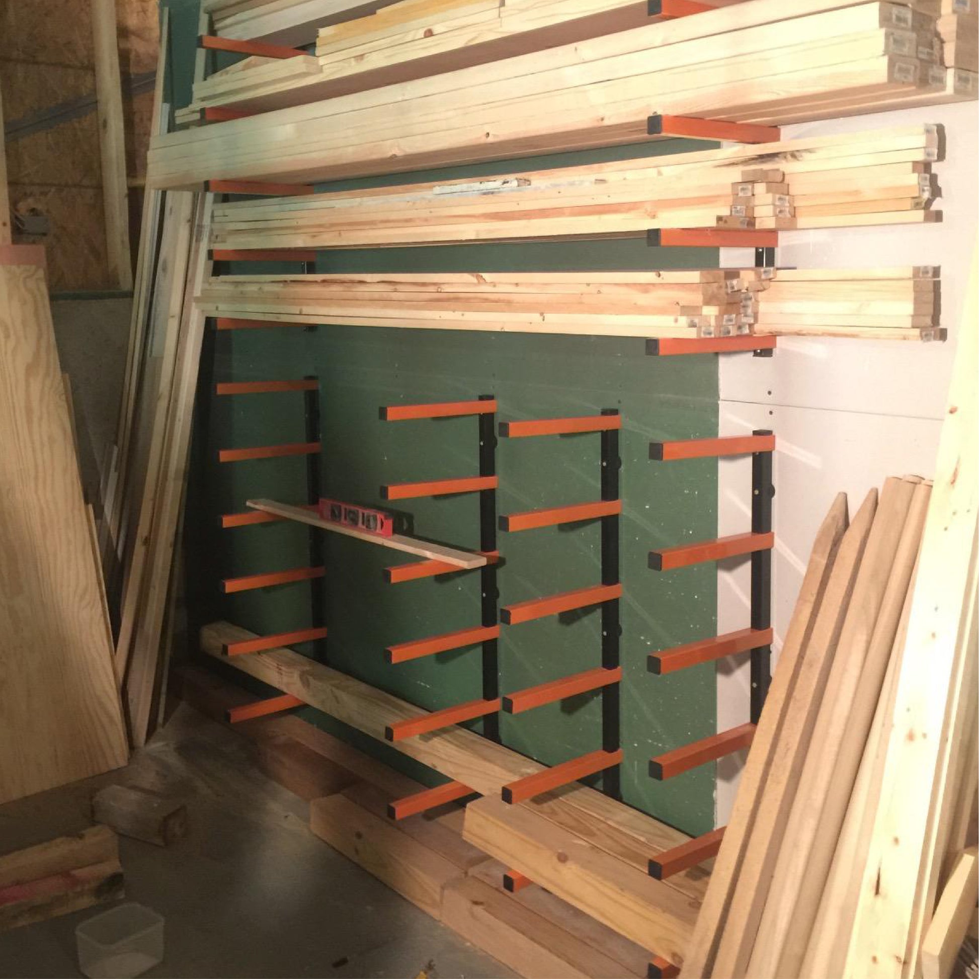 Lumber Storage Workshop Racks 🪵🪜Vertical Lumber Storage Is The