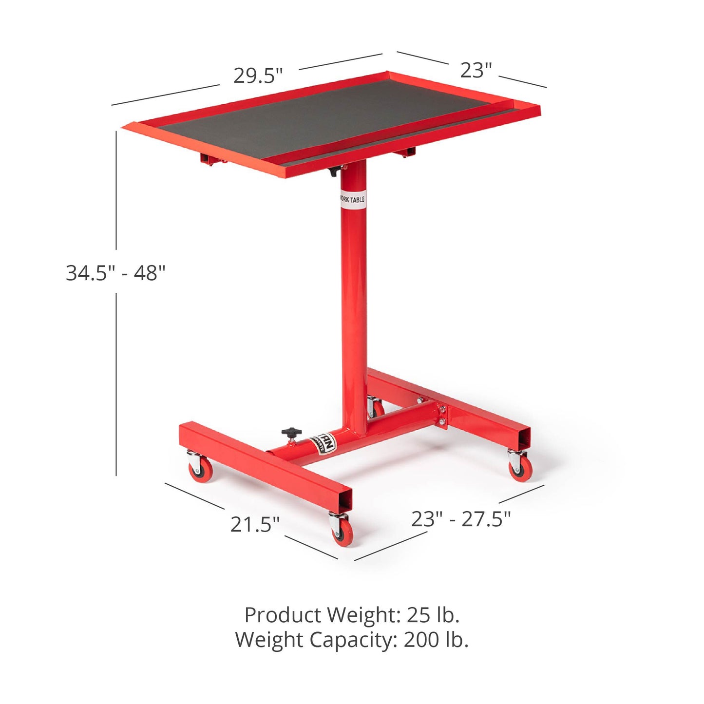 Adjustable Rolling Work Table - view 10