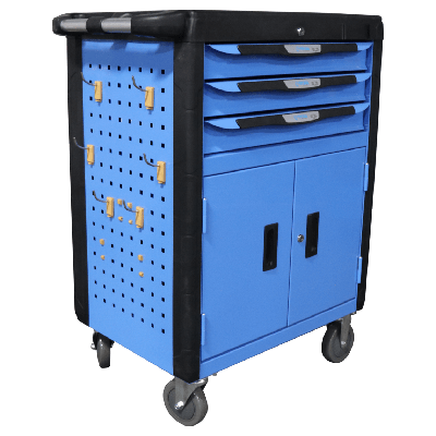 SCRATCH AND DENT - 32” 3 Drawer Mobile Tool Chest Cabinet With Double Doors - FINAL SALE - view 4