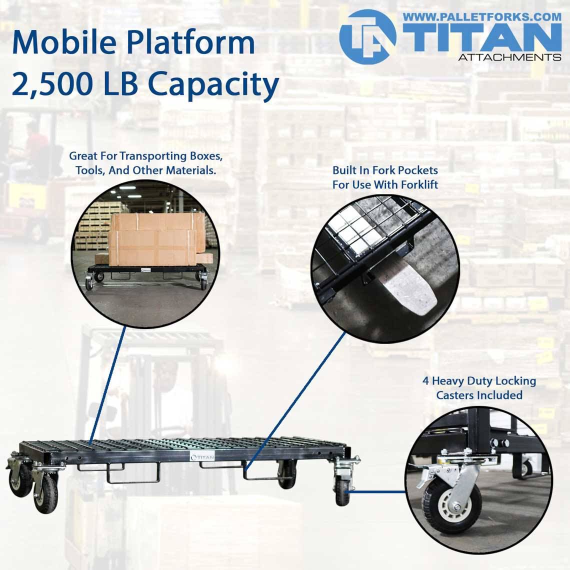 SCRATCH AND DENT - Heavy Duty Rolling Platform Base - view 2