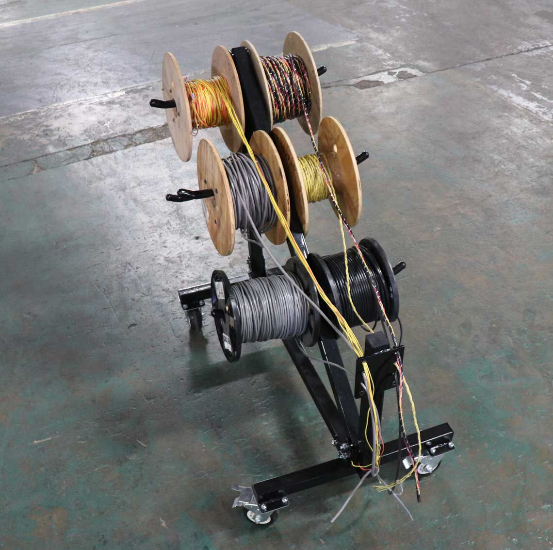 SCRATCH AND DENT - Large 8 Spool Mobile Wire Dolly - view 6