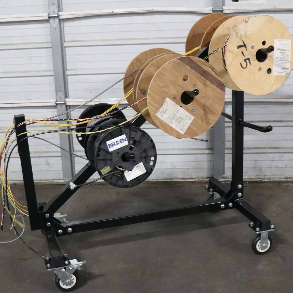 SCRATCH AND DENT - Large 8 Spool Mobile Wire Dolly - view 8