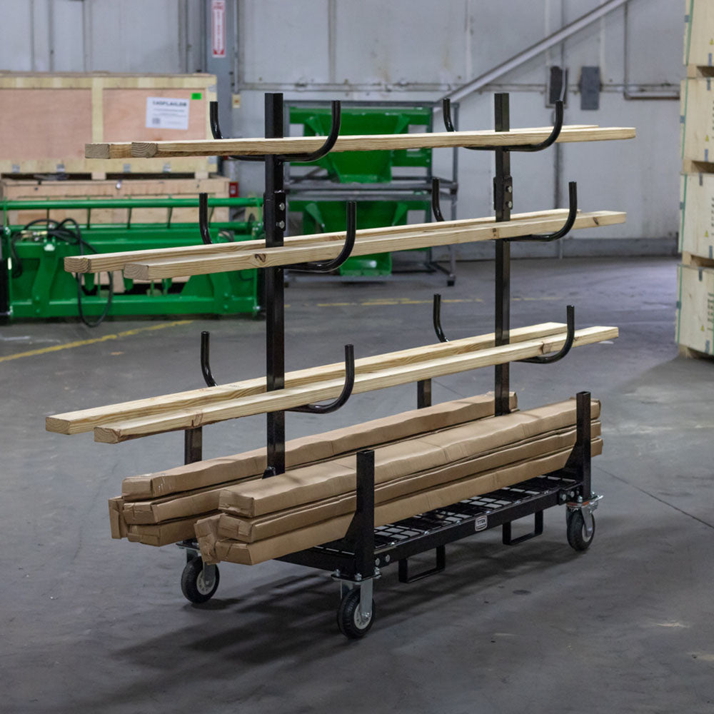 Mobile Industrial Conduit and Pipe Rack Cart | Titan Attachments