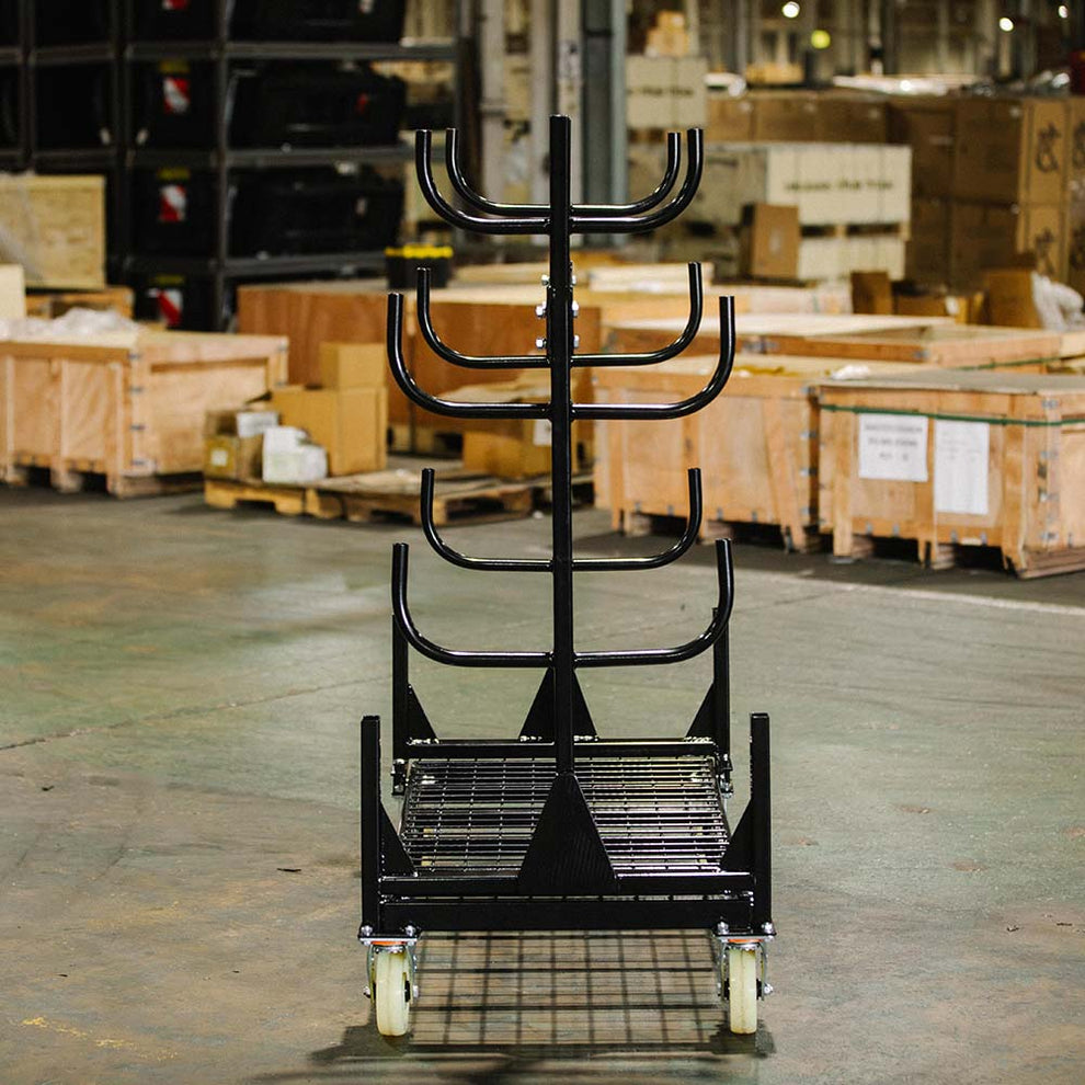 Pipe Rack Module Dolley Mobile Conduit Lumber and Pipe Rack with Eight Bins - Heavy-Duty ...