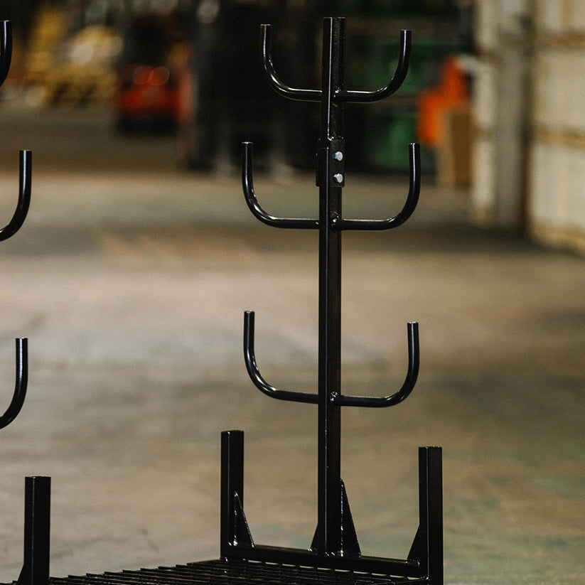 Pipe Rack Module Dolley Mobile Conduit Lumber and Pipe Rack with Eight Bins - Heavy-Duty ...