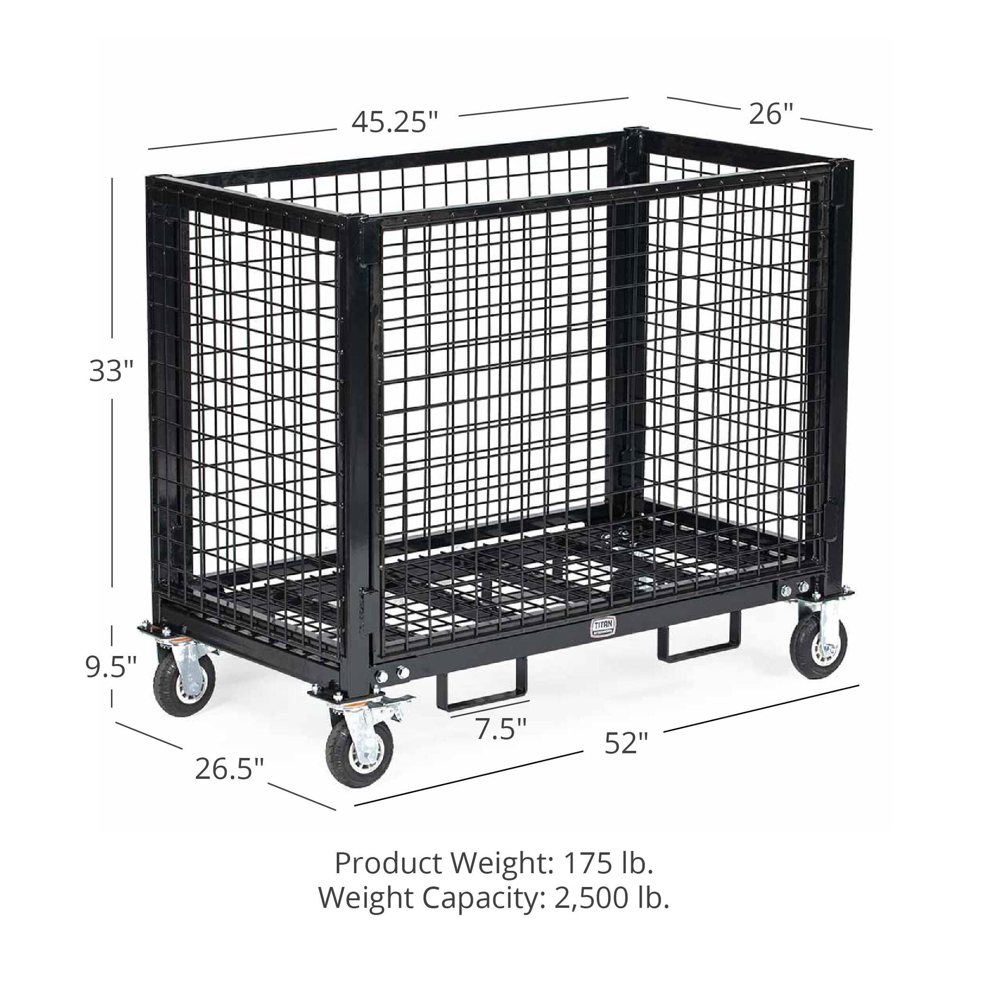 Industrial Wire Crate Cart