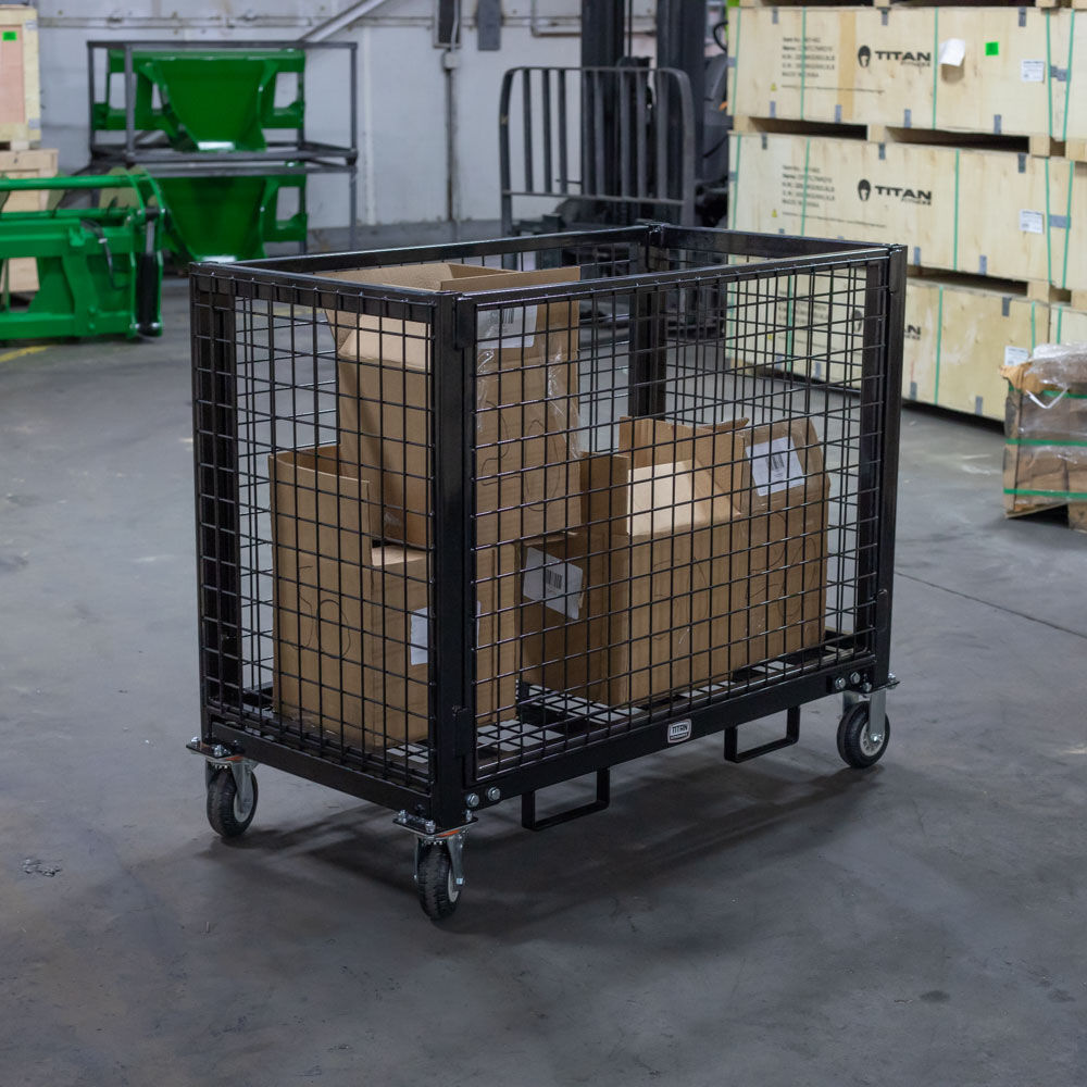 Industrial Wire Crate Cart - view 2