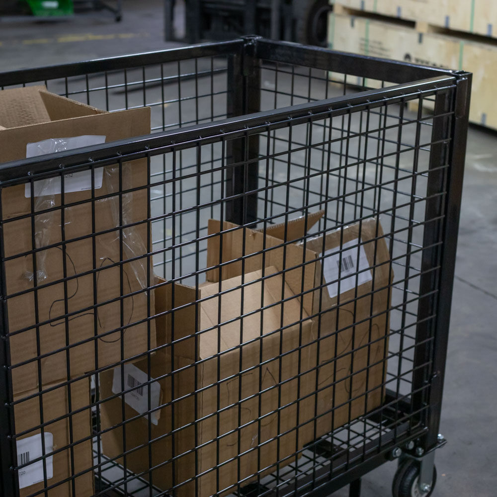 Industrial Wire Crate Cart - view 3