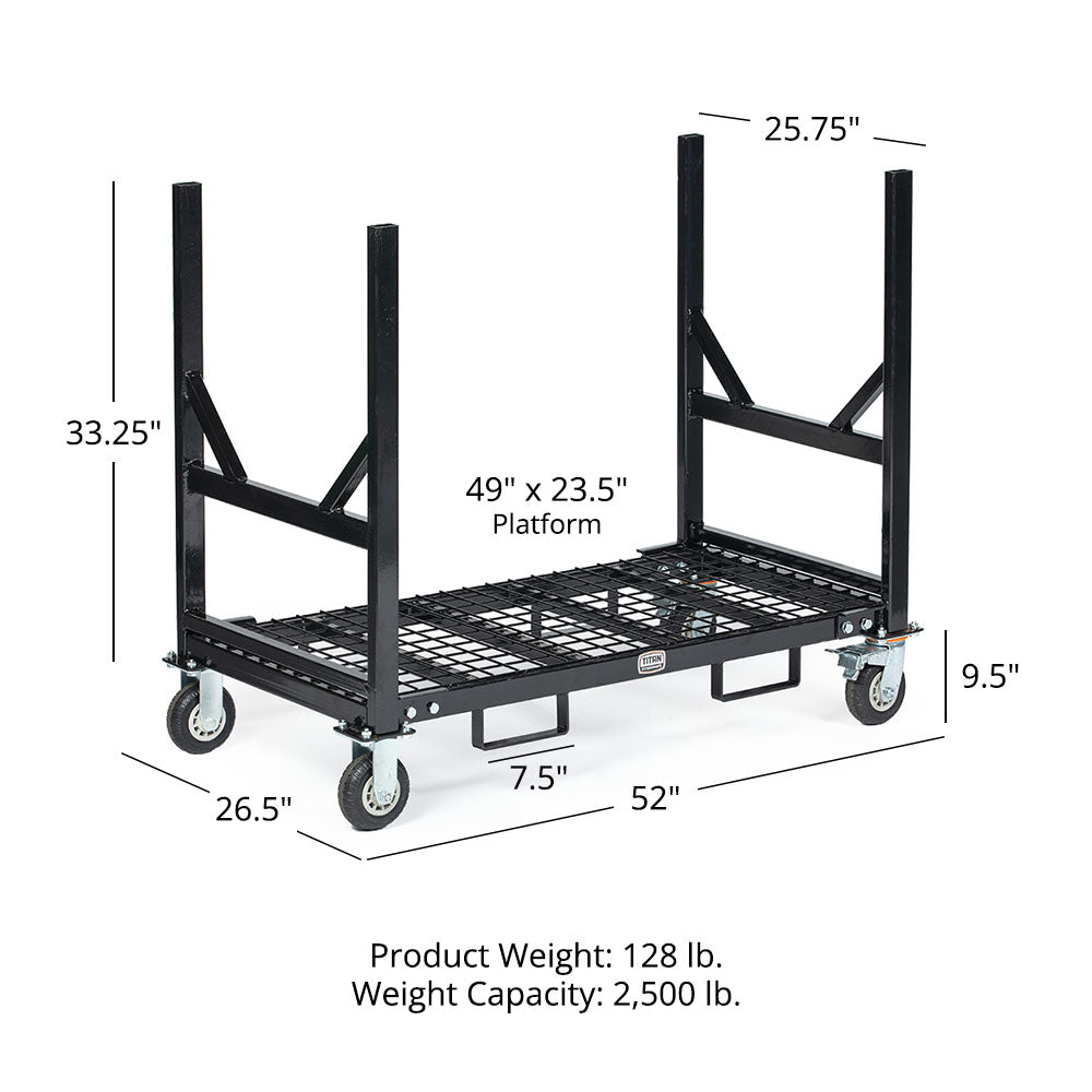 Mobile Industrial Bar Cradle Cart