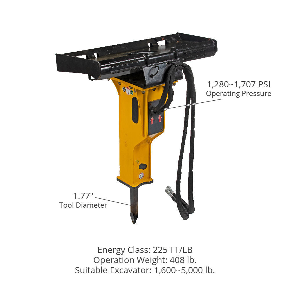 UtiliTough Skid Steer Hydraulic Breaker | 225 Series - view 13