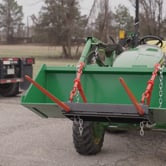 Dual Prong Hay Bale Spear Bucket Attachment | Frame + 43" Spears