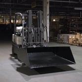 Forklift Mounted Front Loader Dump Bucket