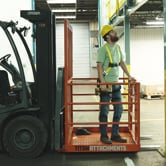 Forklift Platform Safety Cage 45" x 43"