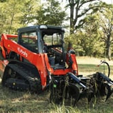 Manure Tine Grapple Bucket Attachment | 60" Frame + C1 39" Spears