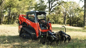 Manure Tine Grapple Bucket Attachment | 60" Frame + C1 39" Spears