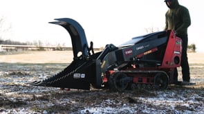 Mini Skid Steer Stump Bucket Grapple