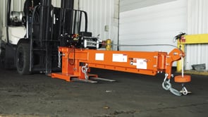 Fork-Mounted Adjustable Hoist Pivoting Jib Boom Crane | Jib with Winch