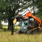 Skid Steer Hydraulic Auger Attachment | Frame + 24" Auger
