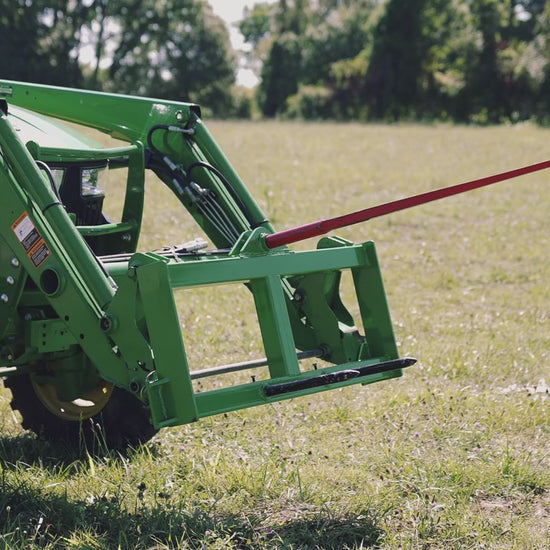 Hay Frame Attachment Fits John Deere Tractors | Frame + 43" Spear