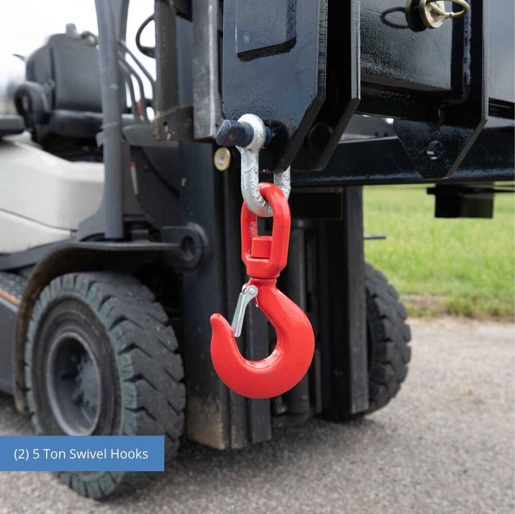 Forklift Swivel Hooks for Forklifts, Telehandlers & Wheel Loaders